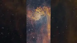 The Flaming Nebula #astronomy #space #youtubeshorts #shorts