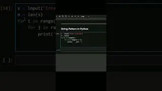 String Pattern print in Python 