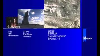 MEDIA TV najava programa Utorak  25 09 2013 VECE