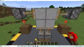 2 X 2 Bi-Directional Piston door | Minecraft tutorial.