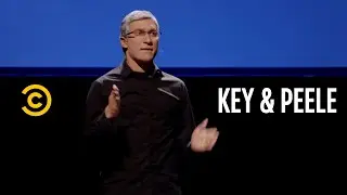 Tim Cook Loses His Sh*t At His First Apple Keynote (Sub Indo) | Key & Peele