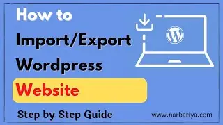 How To Import and Export Wordpress Posts & Pages From One Website to Another - hindi