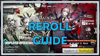 Reroll Guide W Banner - Arknights