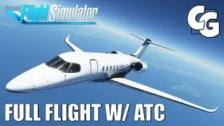 Full flight with ATC on a luxurious private jet - Microsoft Flight Simulator
