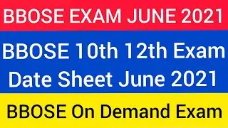 BBOSE JUNE EXAM 2021 DATESHEET DOWNLOAD , BBOSE June Exam Date 2021 NIOS Admission 2021-22 