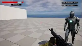 FPS AI & Drone System Exploration – Unreal Engine Blueprint Project (WIP)