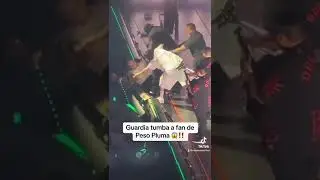 Guardia NOQUEA a FAN en CONCIERTO de @Peso Pluma 😰 #SHORTS