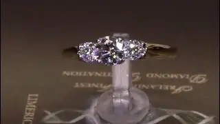 #73344 | T0.66ct | Three Stone Round Brilliant | Set in 18ct Yellow Gold