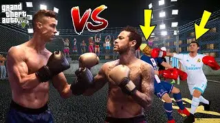 RONALDO VE NEYMAR KAFES DÖVÜŞÜ YAPIYOR!(EFSANE KAPIŞMA!) - GTA 5