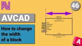 AVCAD - AVCAD for CAD - How to change the width of a block