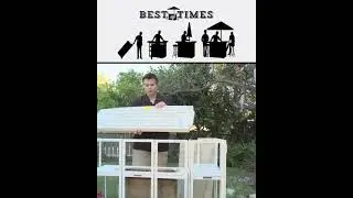 Best of Times Patriotic Portable Bar with Umbrella