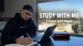 Study With Me (with music) 2-Hour Pomodoro