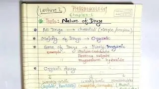 Nature of drugs || pharmacology Lecture -2 || Bpharma and GPAT