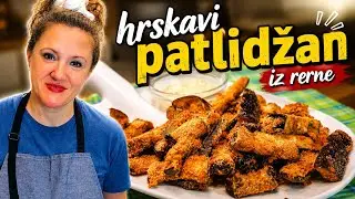 Hrskavi patlidžan iz rerne 🔥 nestaje sa stola zajedno sa sosom