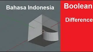 Cara Memakai Modifier Boolean dengan Operations Difference