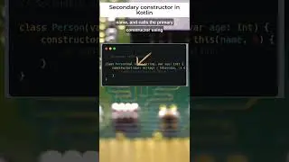 28. What are Secondary Constructors in Kotlin? ⚡ | BackToCoding Shorts