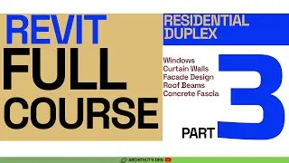 REVIT 2024 TUTORIAL | FULL COURSE | PART 3 | 8 BEDROOM DUPLEX MODELLING | #BIM #Revit