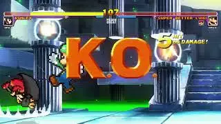[Mugen GAME] Ashley VS Super Better Luigi & Super Better Mario