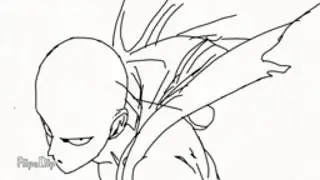 Animación de GOLPE GRAVE de SAITAMA | ONE PUNCH MAN | FLIPACLIP