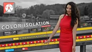 how to b&w  color isolation effect | kinemaster tutorial | color splash effect made with kinemaster
