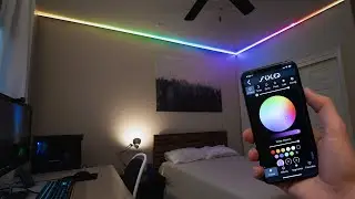 Custom WiFi controlled RGB LEDs for your room! (DIY)