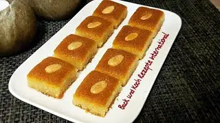 Namoura Arabic semolina cake Basbousa Namura ...