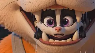 Skunk in danger: A terrifying giantess furry encounter! [vore animation]