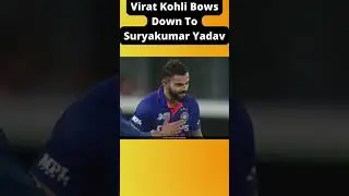 Virat Kohli's Bows Down To Suryakumar Yadav 😮🔥  #short #suryakumaryadav #viratkohli