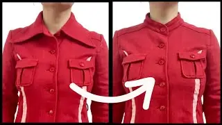 DIY Coat Alteration: Reducing Big Double Lapels to a Neat Collar
