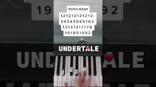 FALLEN DOWN UNDERTALE PIANO TUTORIAL