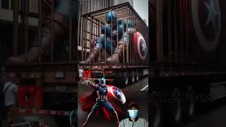 Superheroes in iron cage part 2💥 ALL Characters (Marvel & DC) #shorts #dc #ai