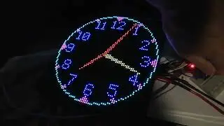 analog NTP clock with ESP32 and P3 64x64 led display (3)