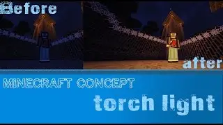 Vanilla Minecraft: portable torch light [HD|Concept]
