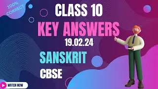 10th std Sanskrit  key answer 2024.CBSE SANSKRIT KEY ANSWER 2024.KEY ANSWER SANSKRIT 2024.