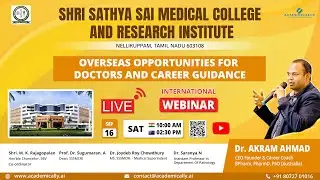 Australian Medical Council Exam Complete Guidance by Dr Akram Ahmad| Shri Sathya Sai Medical College
