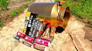 FIRECRACKERS VS CAN  POWER TEST
