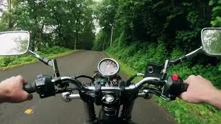 Person driving a motorcycle | Traveling Footage