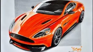 Aston Martin Vanquish Drawing