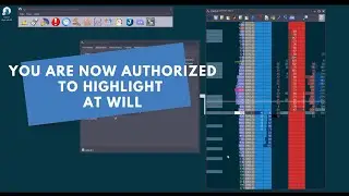 You are now authorized to highlight at will
