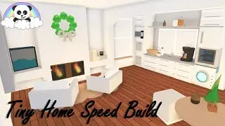 Adopt Me Tiny House Speed Build 🏗🏠 - Scandinavian Aesthetic Tiny Home