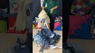 ♻️ waste 👖👖 jeans ♻️♻️reused #shorts #jeans 👖👖
