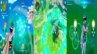 Genshin impact desafios finais - Mira certeira, flores no vento e melodia da paisagem
