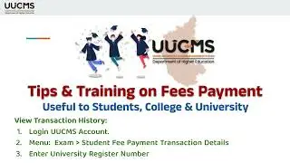 Tips-Training on UUCMS Fees Payment #uucms