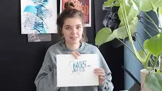 Экспрессивная каллиграфия рулинг пеном, мини курс!