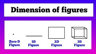 2D and 3D shape || Dimension of any figure in maths ||