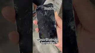 iphone 15 pro low quality dont buys #iphone  #iphone15pro one
