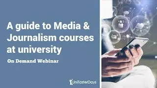 An introduction to studying Media Courses at University - what to expect? | Uni Taster On Demand