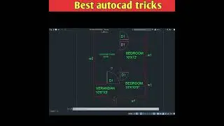 Simple house plan in autocad 