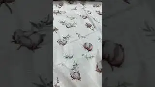 Муслин хлопковые Цветы , видеообзор . Заходи на сайт Ткани у Марго , ещё больше тканей и текстиля.
