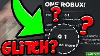 Roblox LIMITED Item Selling FOR 1 ROBUX!
